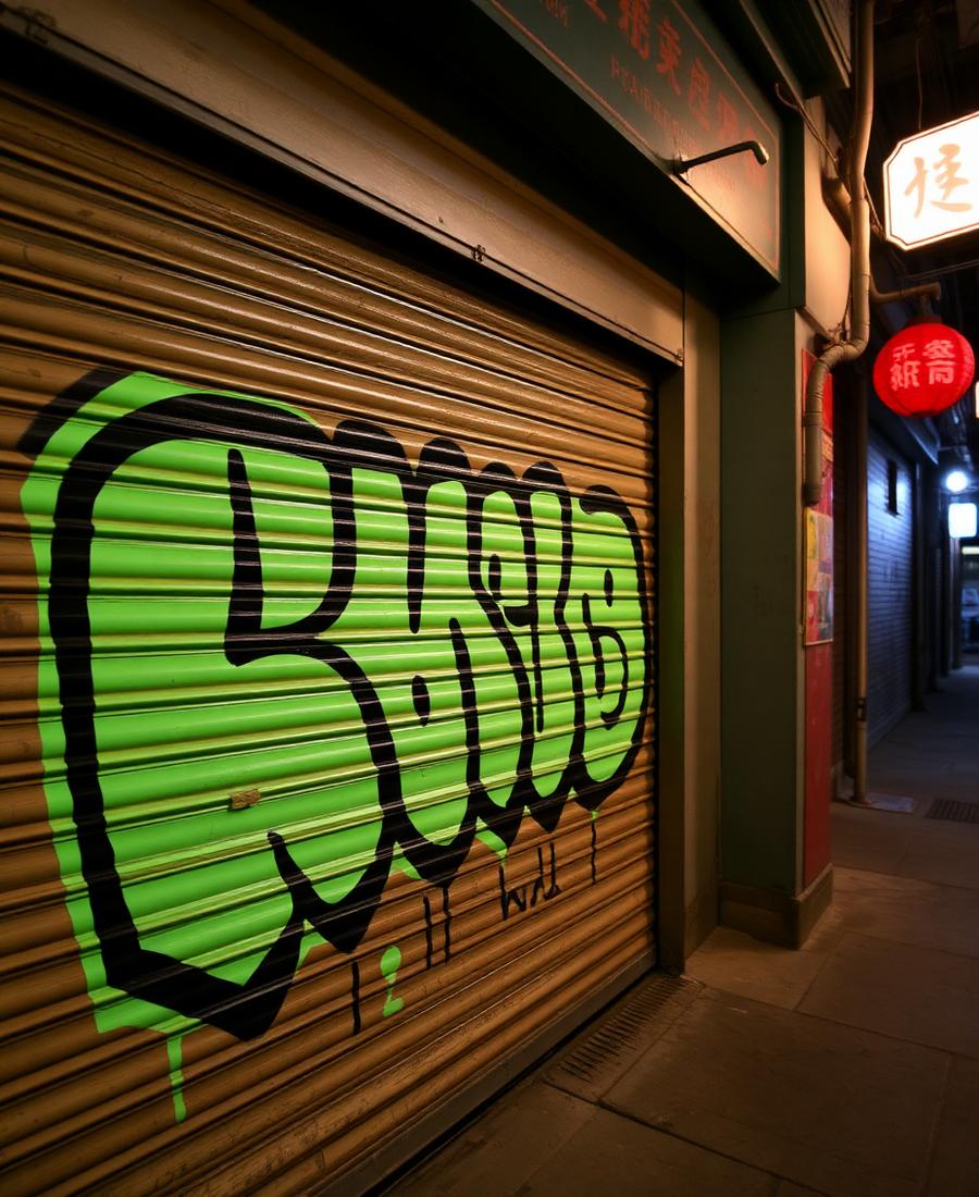 老巷卷帘门 THROW-UP